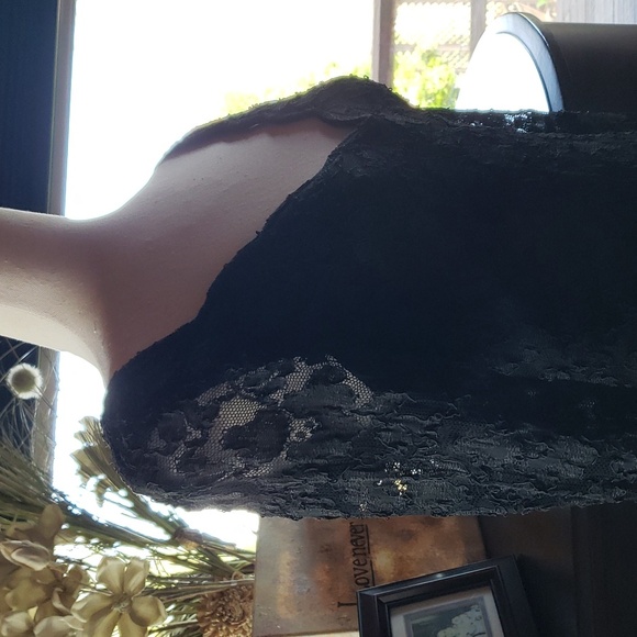 MODA INTERNATIONAL Cocktail Dress - Stretchy Black Lace - 14 - EVC - Picture 8 of 13